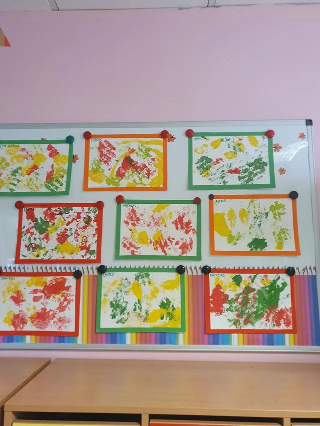 Bērnu radošie darbi un mākslas projekti
